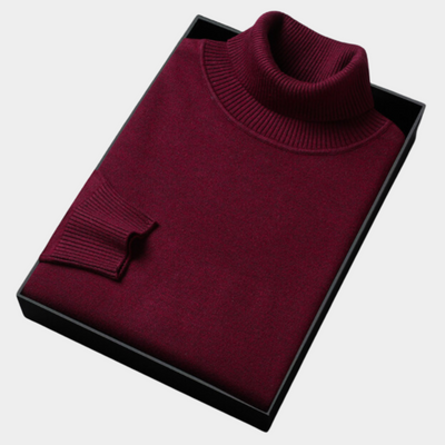 Classic Knitted Turtleneck Sweater for Men