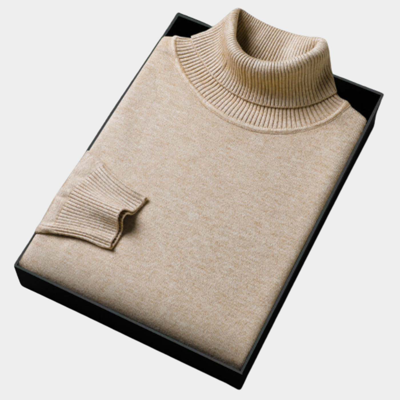 Classic Knitted Turtleneck Sweater for Men