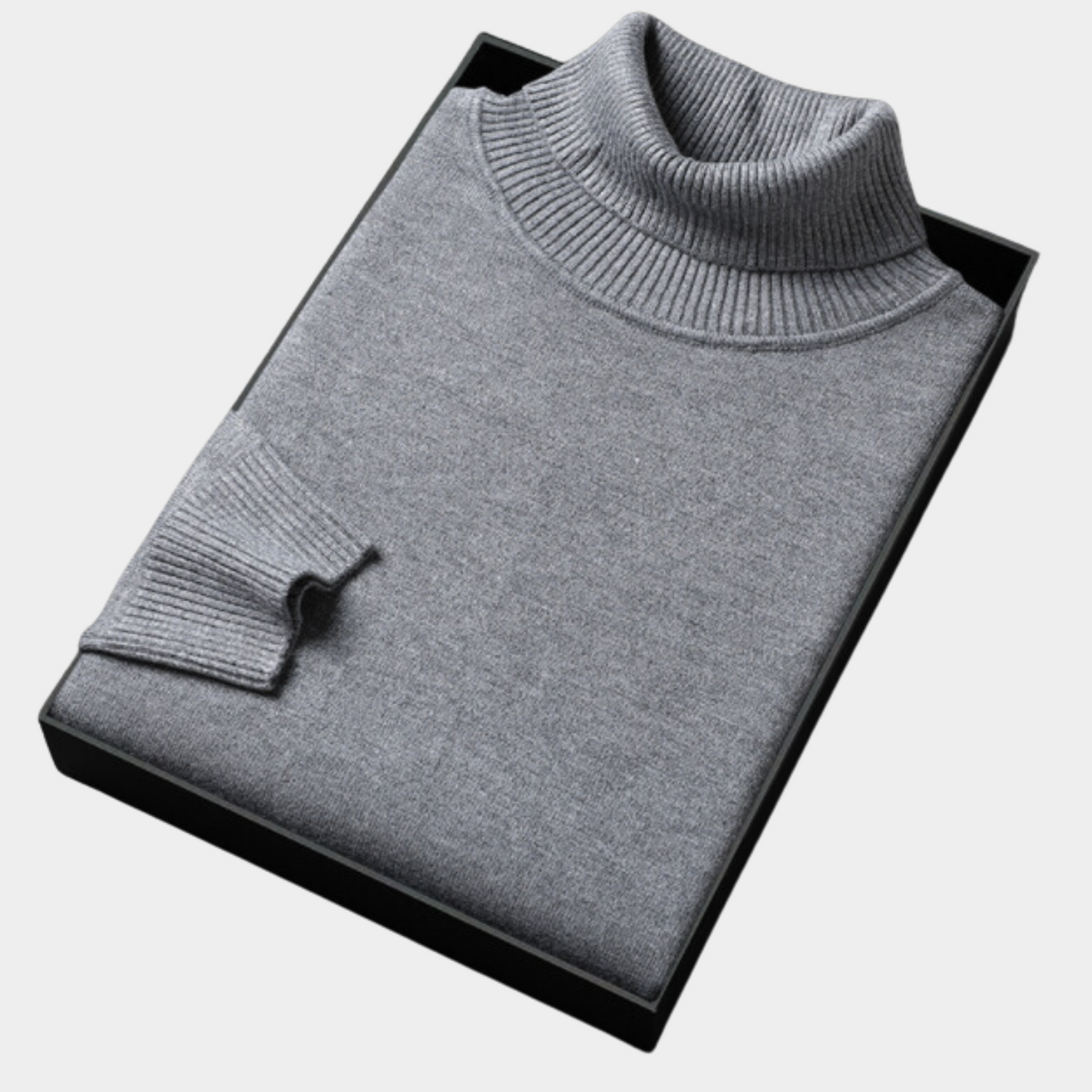 Classic Knitted Turtleneck Sweater for Men