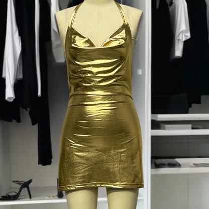 Women's Sleeveless Mini Dress for Evening Events