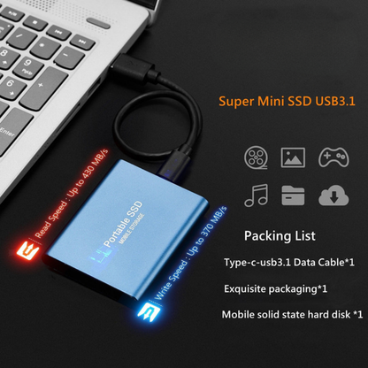 External SSD Drive – Portable Storage with USB 3.1 Connectivity