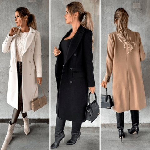 Camilla - Ingrid Long Coat Elegant Modern Style - Ideal for Autumn