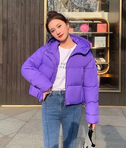 Puffer Jacket With Short Warm And Capuchon Elegant For Women | Perfect for Casual Days