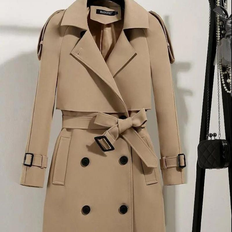 Trench Coat With Belted Design Casual Plus Size For Women | Perfect for Casual Days