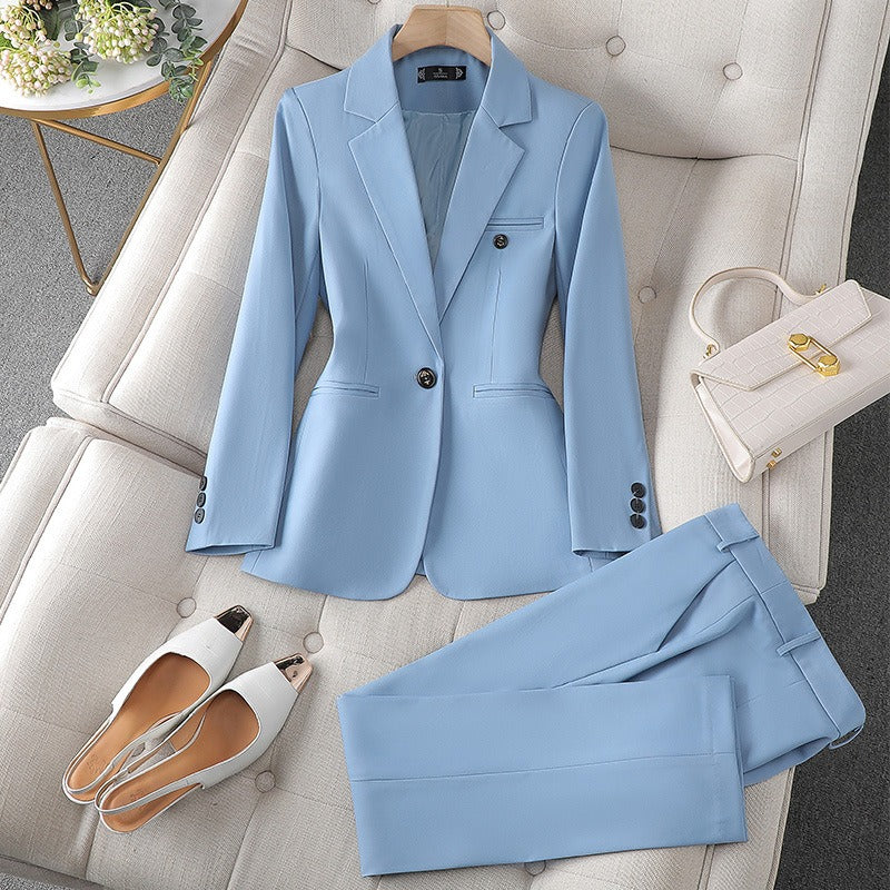 Women's Stylish Classic Single-Breasted Button Closure Blazer Set | Perfect for Everyday Wear