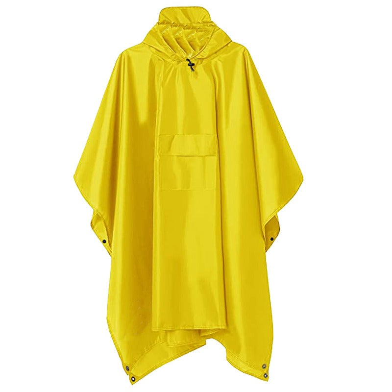 Waterproof Solid Color Lightweight Rainjacket Poncho For Unisex | Perfect for Outdoor Activities