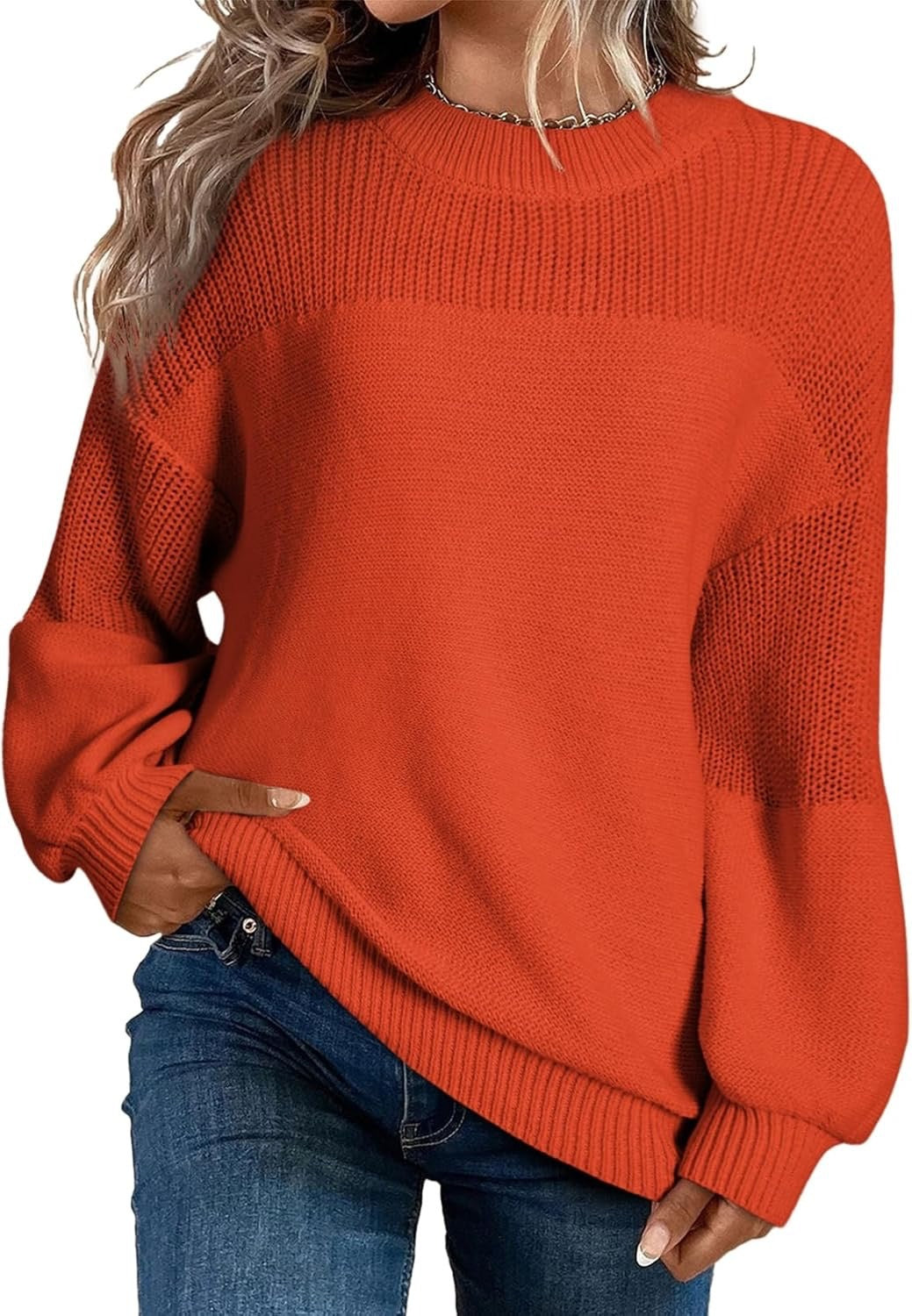 Casual Pure Color Hollowed Out Pullover Sweater with Thread Details for Women | Perfect for Casual Days