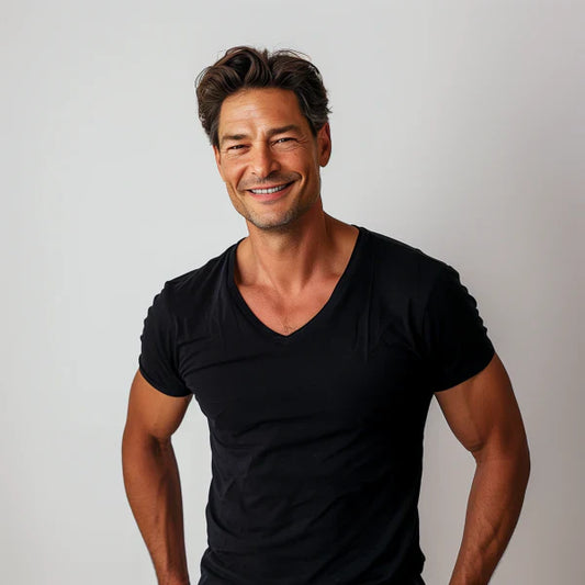 Elijah - V-Neck T-Shirt - Casual - Timeless Style - For Everyday Wear