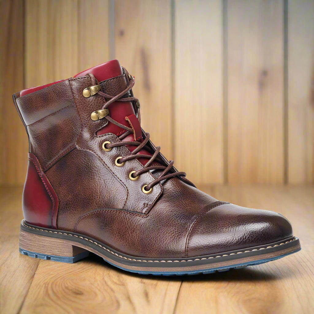 Men's Oxford Boots with Cushioned Insoles