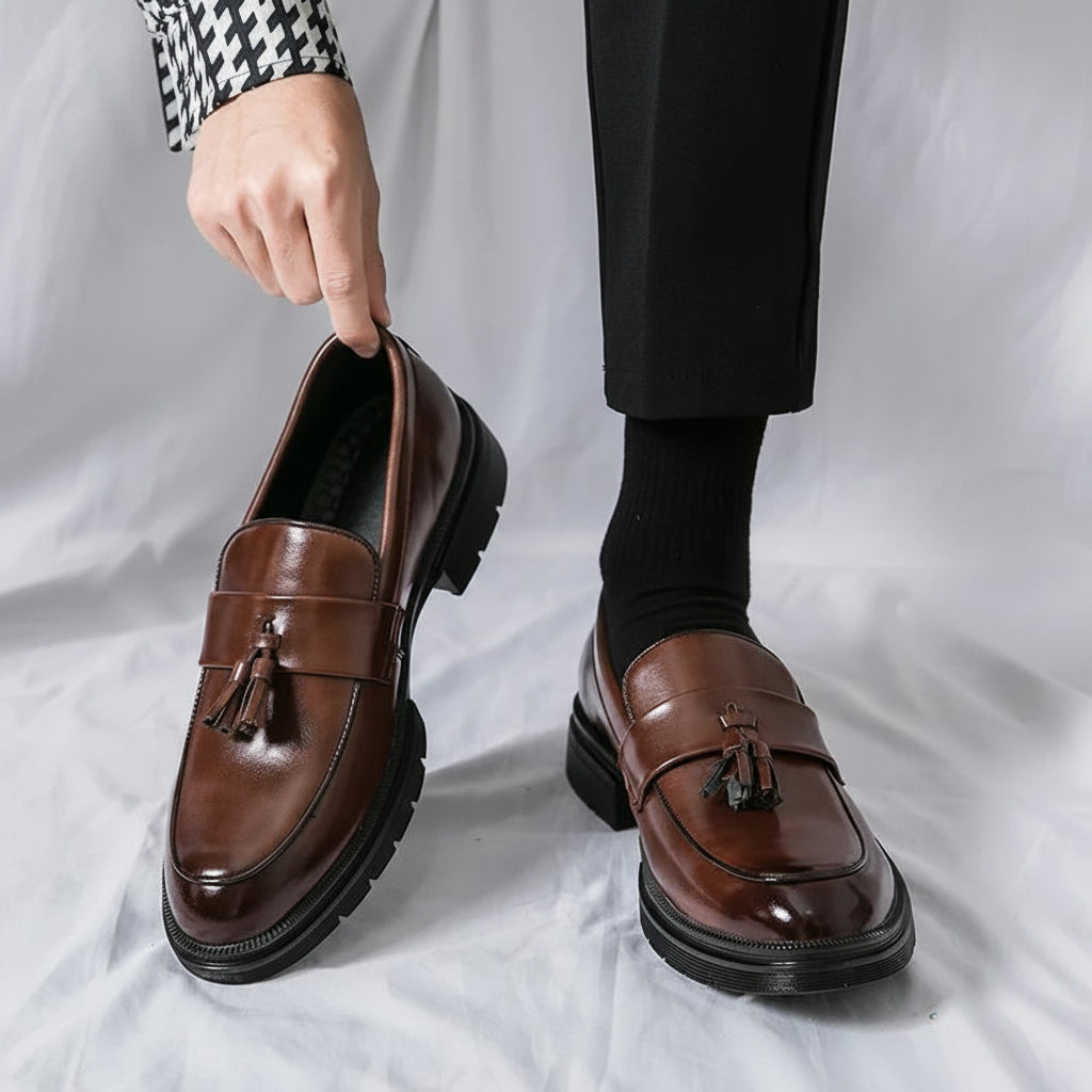 Men's Loafers Tassel Genuine | Dress Shoes - Image 10