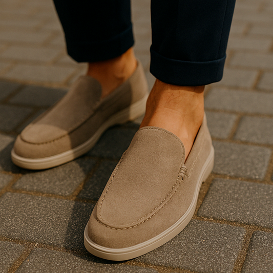 Men's Suede Casual Loafers | Dress Shoes - Image 1