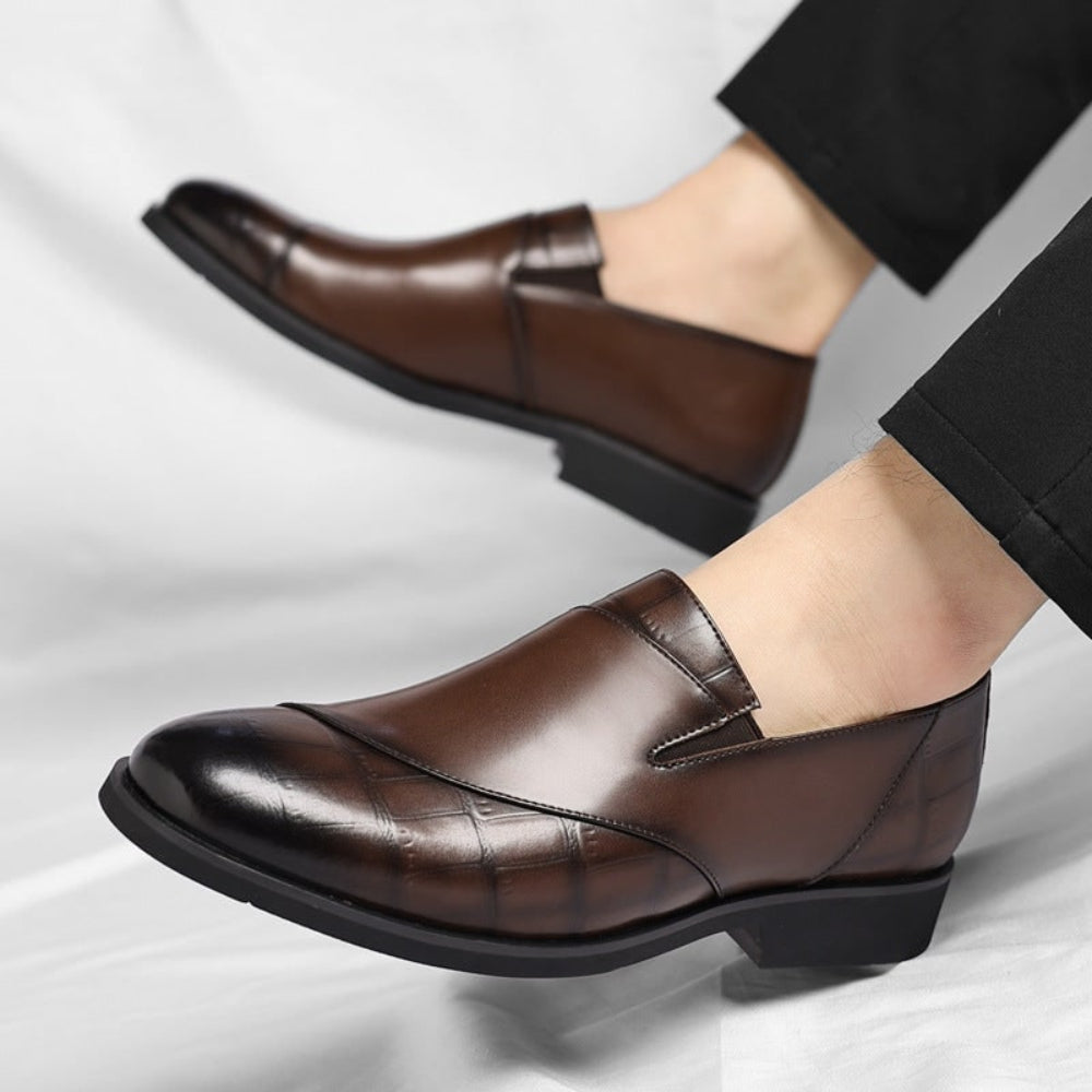 Men's Textured Casual Loafers | Dress Loafers - Image 4