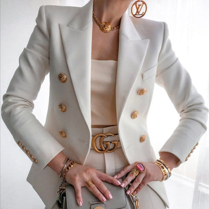 Women's Elegant blazer with front buttons and chest pocket | Perfect for Casual Days
