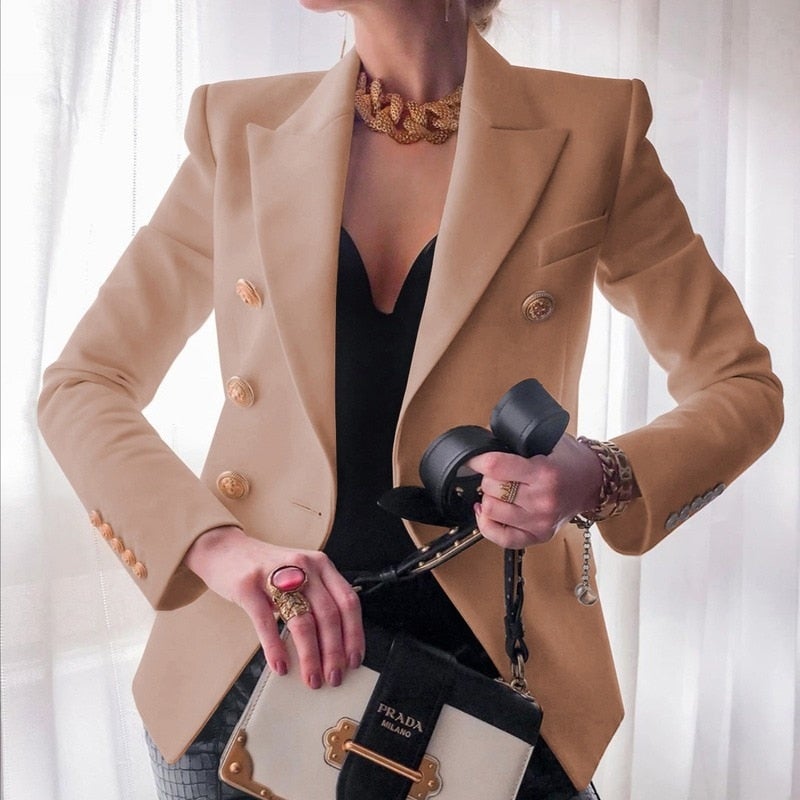 Women's Elegant blazer with front buttons and chest pocket | Perfect for Casual Days