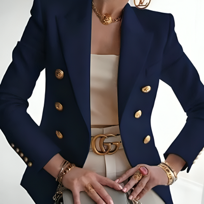 Women's Elegant blazer with front buttons and chest pocket | Perfect for Casual Days