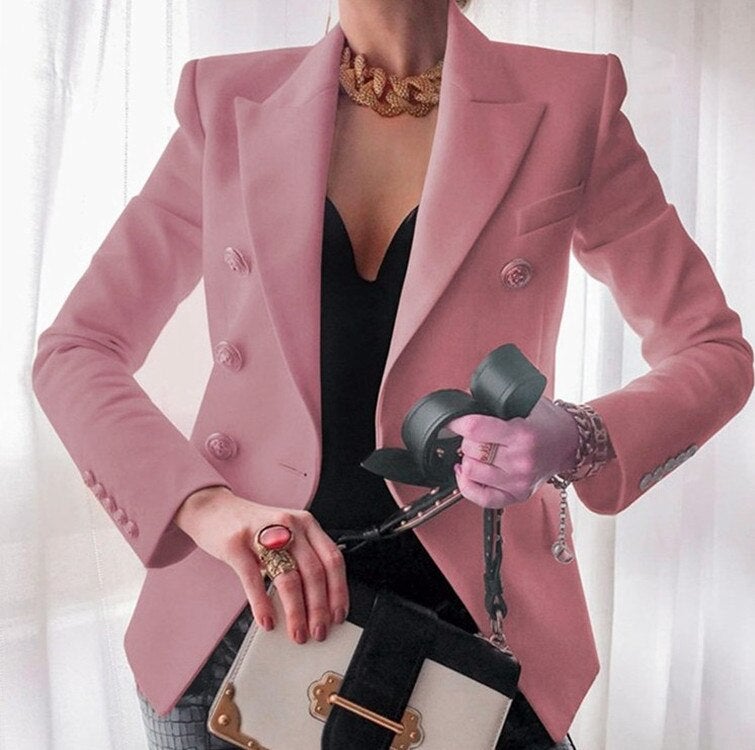 Women's Elegant blazer with front buttons and chest pocket | Perfect for Casual Days