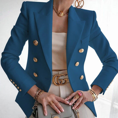 Women's Elegant blazer with front buttons and chest pocket | Perfect for Casual Days