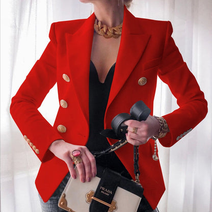 Women's Elegant blazer with front buttons and chest pocket | Perfect for Casual Days