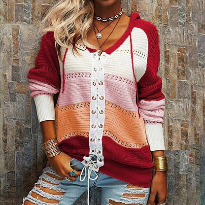 Edwina - Jumper for Women - Chic - Knitted - For Casual Wear