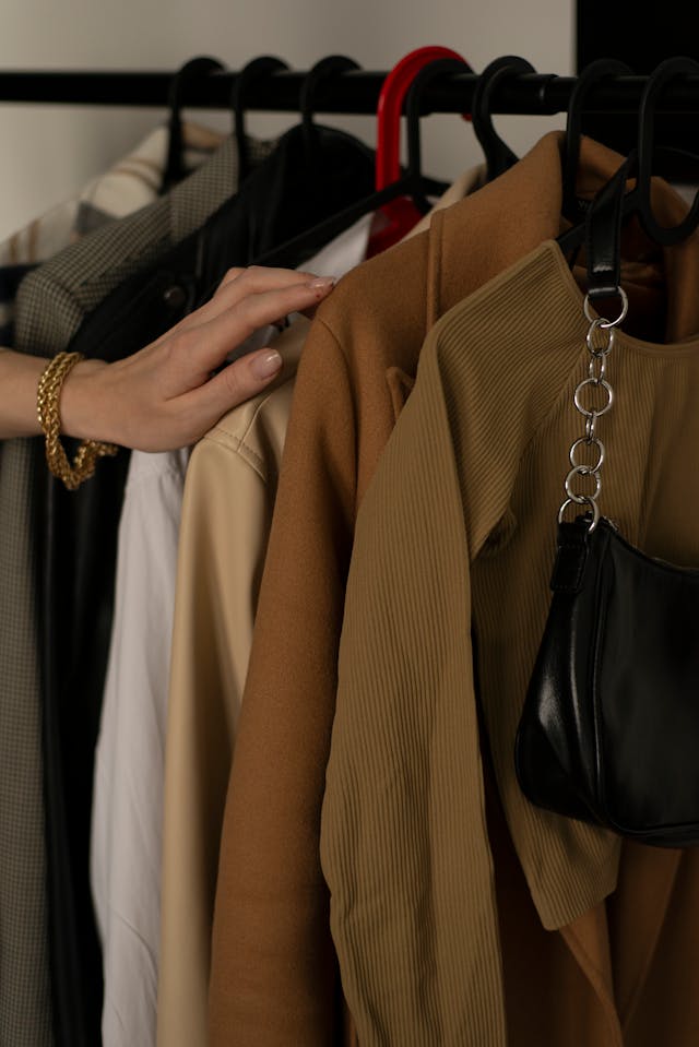 black, beige