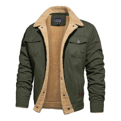 Aiden - Men's Cotton Fleece-lined Jacket with Pockets