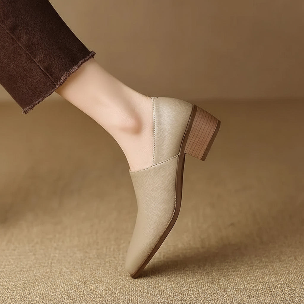 Women's Black Loafers Slip-On | Pointed Toe - Image 6