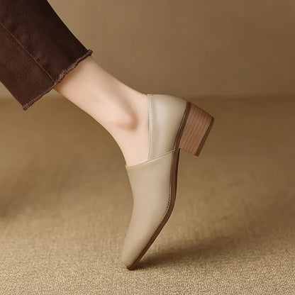 Women's Black Loafers Slip-On | Pointed Toe - Image 6