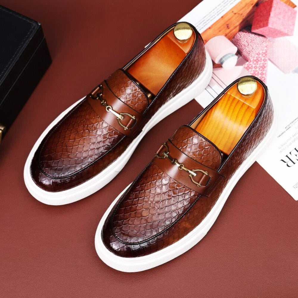 Women's Buckle Loafers Slip-On | Casual Loafers - Image 1