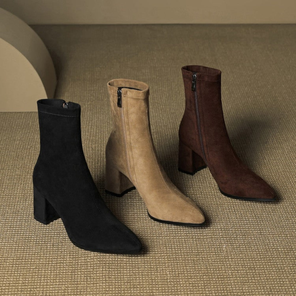 Women's Cowboy Boots Ankle Block Heels | Western Boots  - Image 10