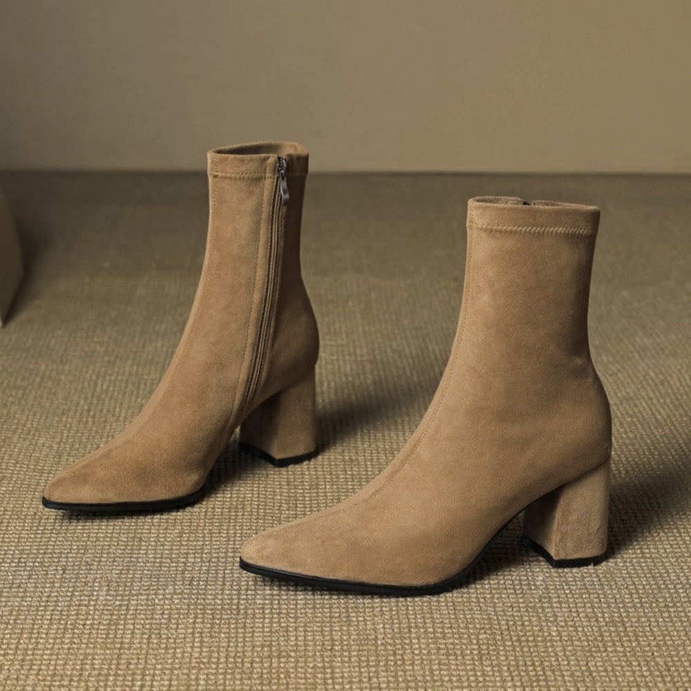 Women's Cowboy Boots Ankle Block Heels | Western Boots  - Image 16