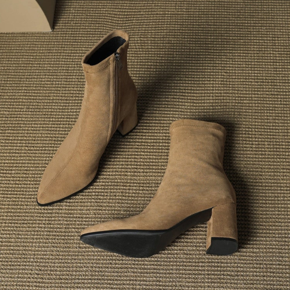 Women's Cowboy Boots Ankle Block Heels | Western Boots  - Image 17