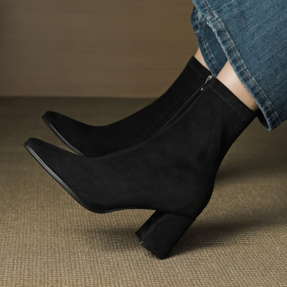 Women's Cowboy Boots Ankle Block Heels | Western Boots  - Image 21