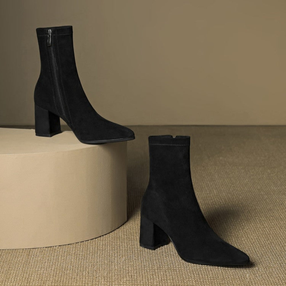 Women's Cowboy Boots Ankle Block Heels | Western Boots  - Image 23