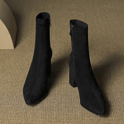 Women's Cowboy Boots Ankle Block Heels | Western Boots  - Image 24