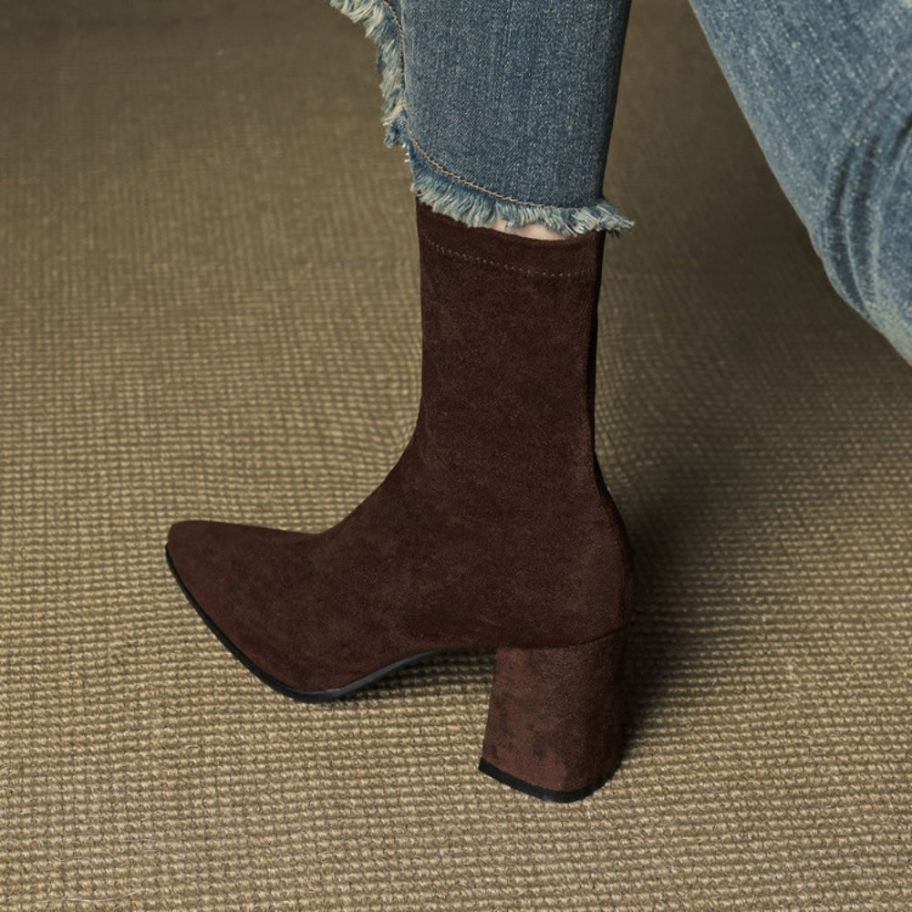 Women's Cowboy Boots Ankle Block Heels | Western Boots  - Image 3