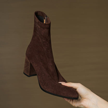 Women's Cowboy Boots Ankle Block Heels | Western Boots  - Image 5