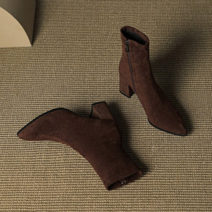 Women's Cowboy Boots Ankle Block Heels | Western Boots  - Image 6