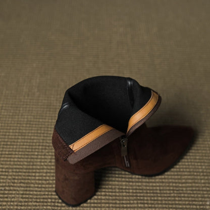Women's Cowboy Boots Ankle Block Heels | Western Boots  - Image 8
