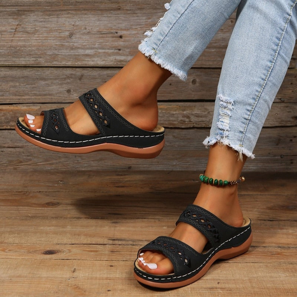 Women's Sandals Arch Support Slide | Supportive Sandals - Image 1