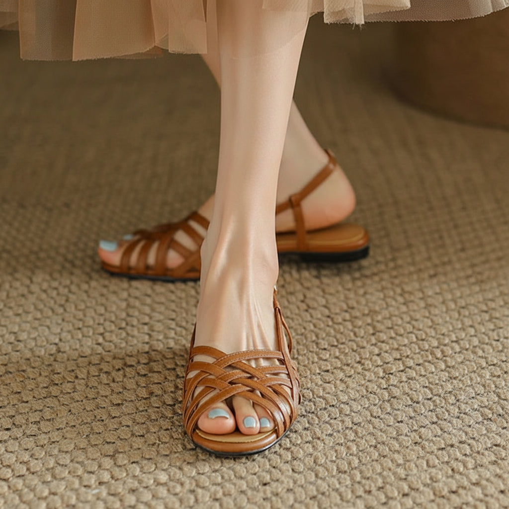 Women's Sandals Boho Strappy Flat | Beach Vacation - Image 2