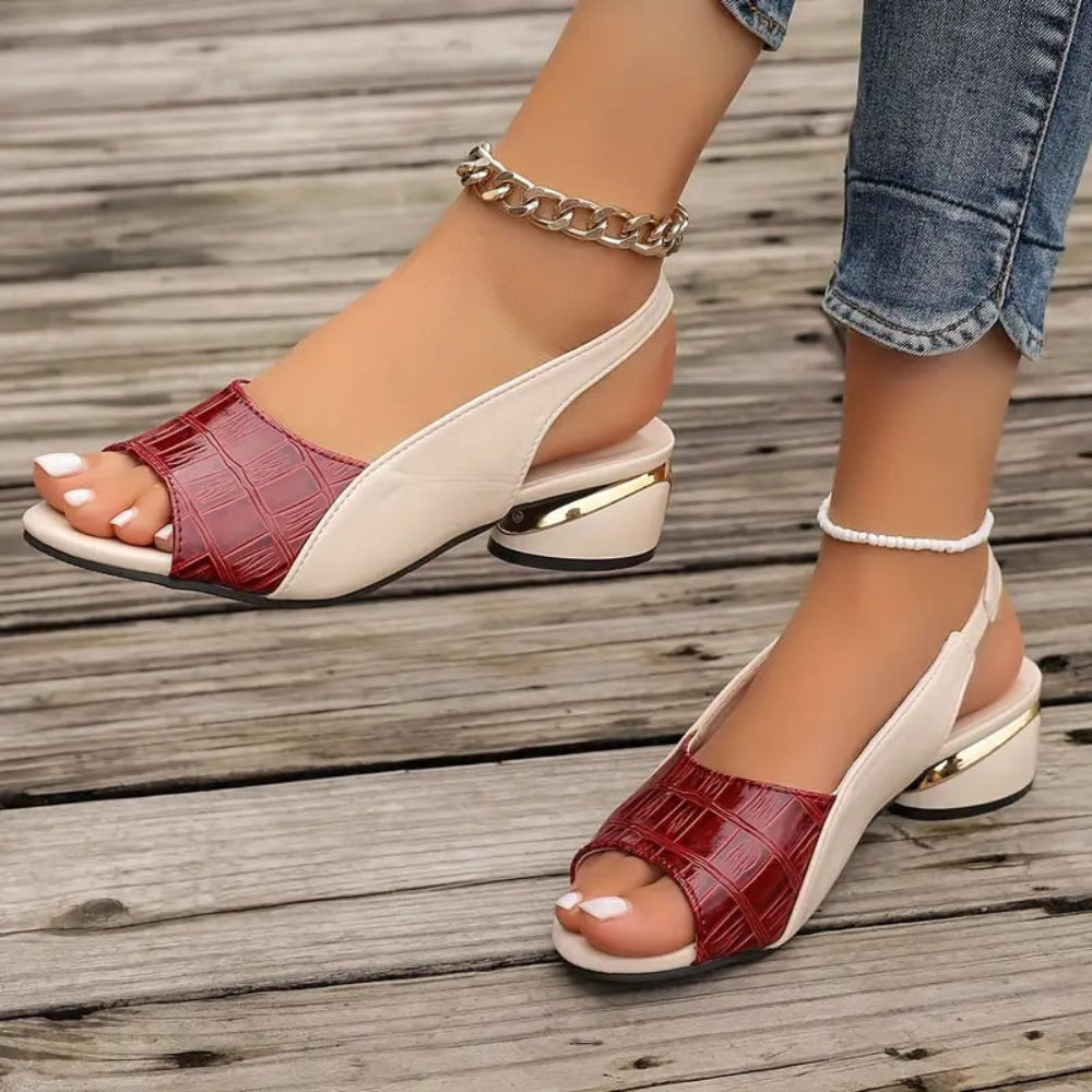 Women's Sandals Open-Toe Slingback | Block Heel Sandals - Image 2