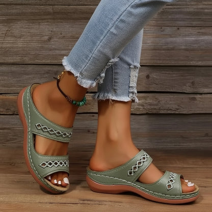 Women's Sandals Two-Strap | Slide Sandals - Image 2