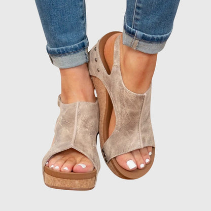 Women's Sandals Wedge Adjustable | Cushioned Footwear - Image 2