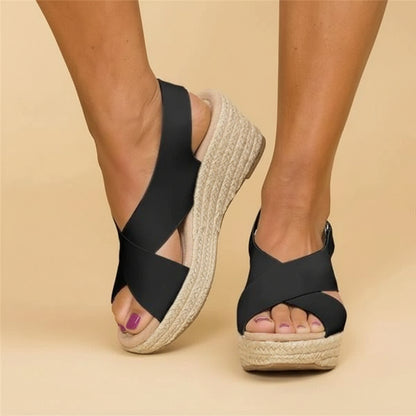 Women's Sandals Wedge Espadrille | Summer Shoes - Image 2