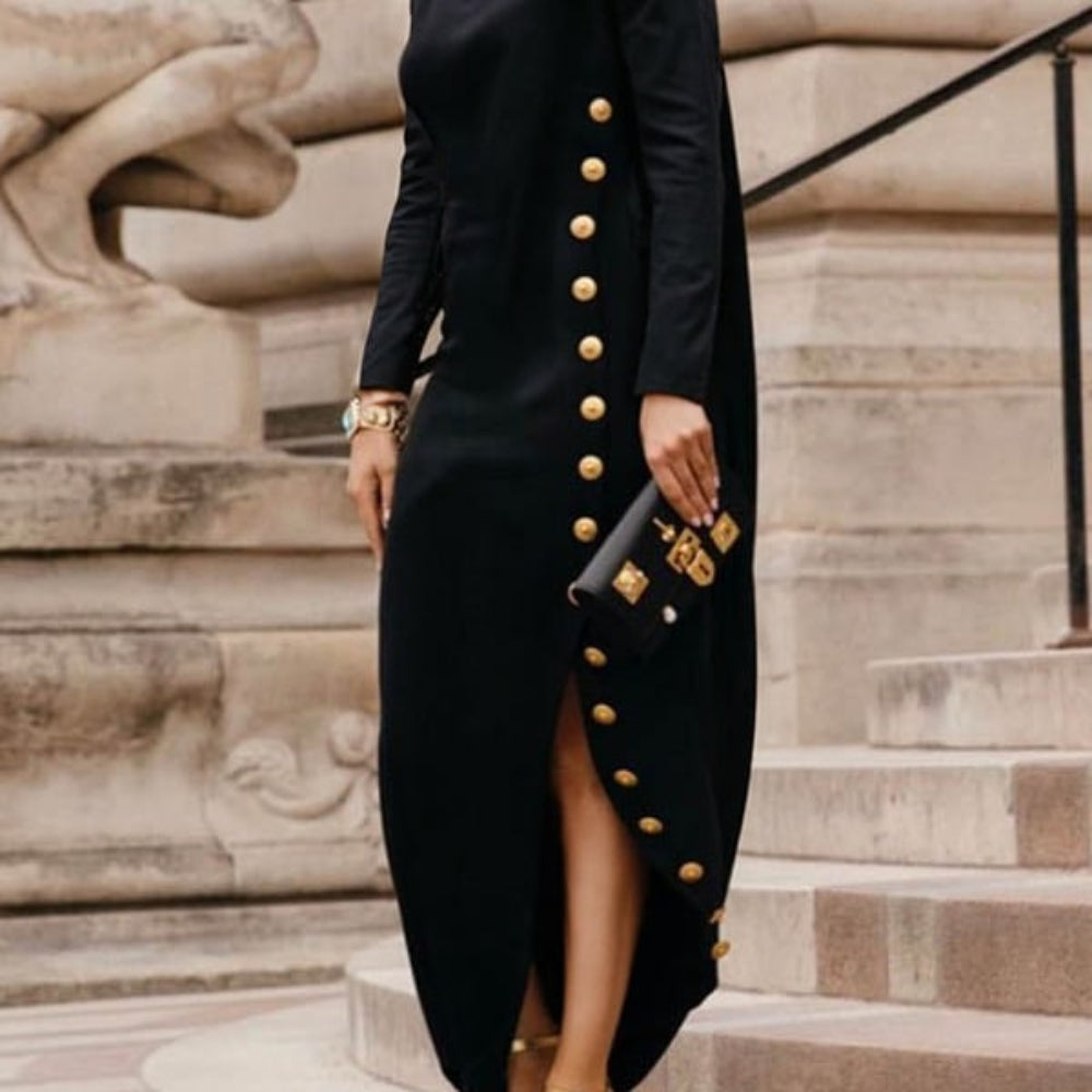 Women's Summer Dress Floral Maxi | Long Sleeve Dress - Image 1