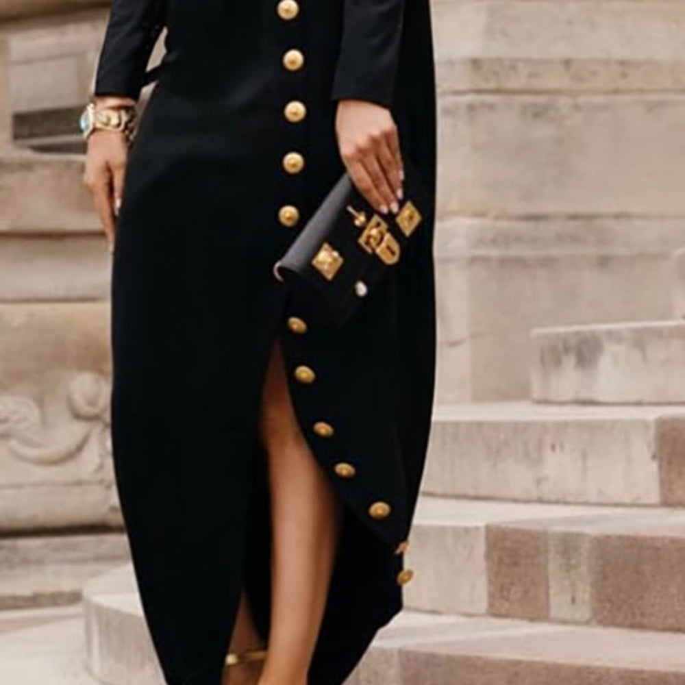 Women's Summer Dress Floral Maxi | Long Sleeve Dress - Image 3