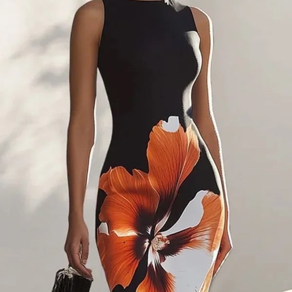 Women's Summer Dress Floral Maxi Long Sleeve | Evening Dress - Image 2