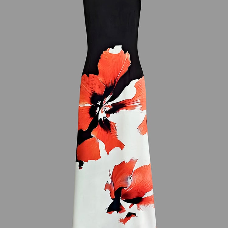 Women's Summer Dress Floral Maxi Long Sleeve | Evening Dress - Image 4
