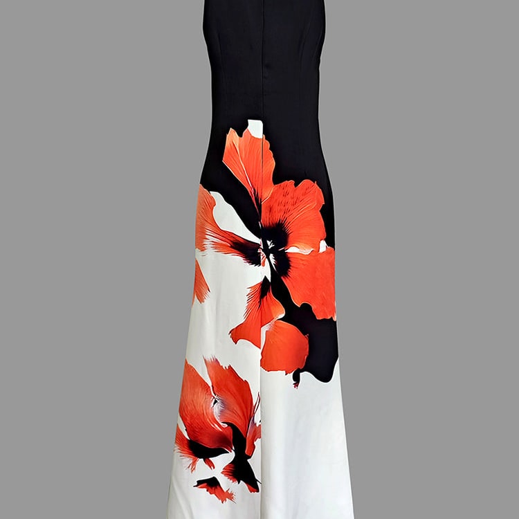 Women's Summer Dress Floral Maxi Long Sleeve | Evening Dress - Image 5