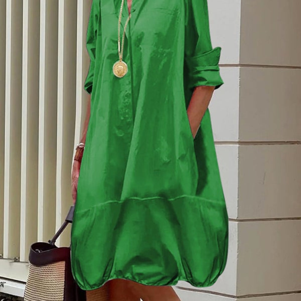 Women's Summer Dress Formal Midi | Shirt Dress - Image 2